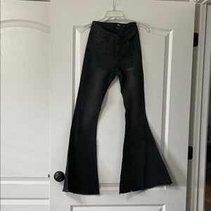 Black Flared Women's Lucky and Blessed Jeans